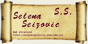 Selena Seizović vizit kartica